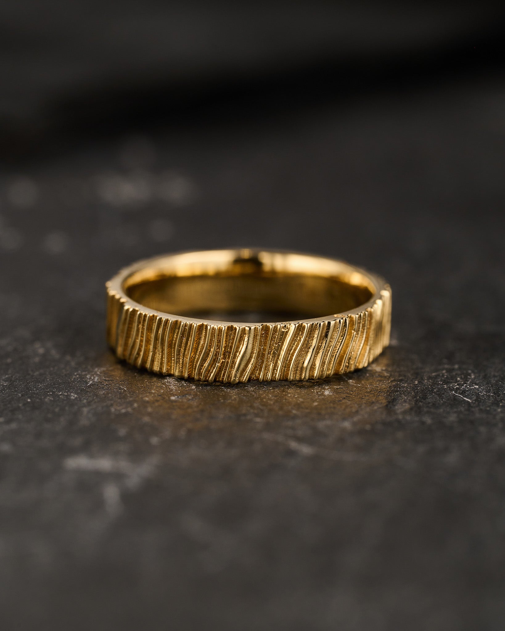 Wedding bands set for couple, saw wood rings - Eden Garden Jewelry™