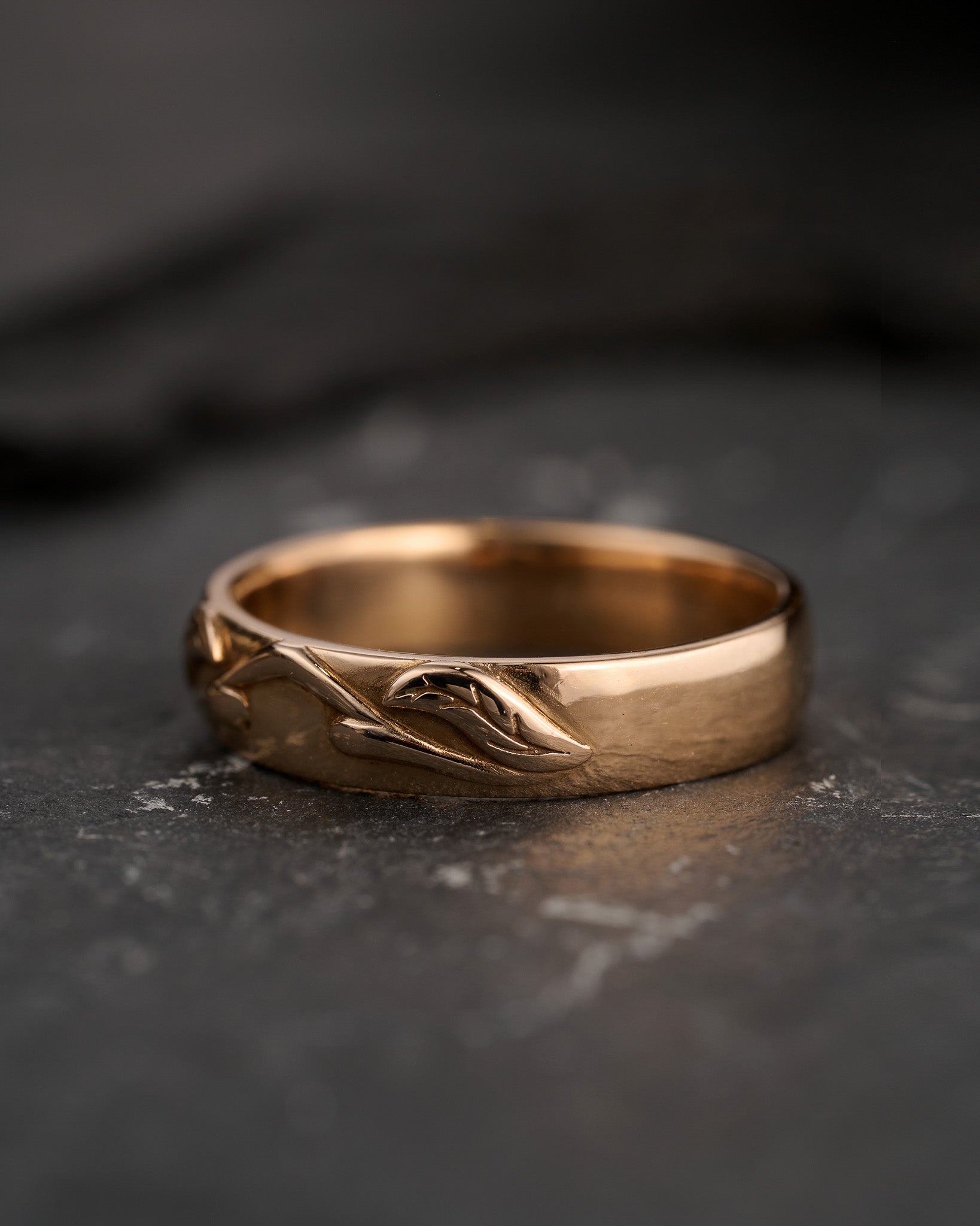 READY TO SHIP: Wedding band in 14K rose gold, RING SIZE 9.5 US - Eden Garden Jewelry™