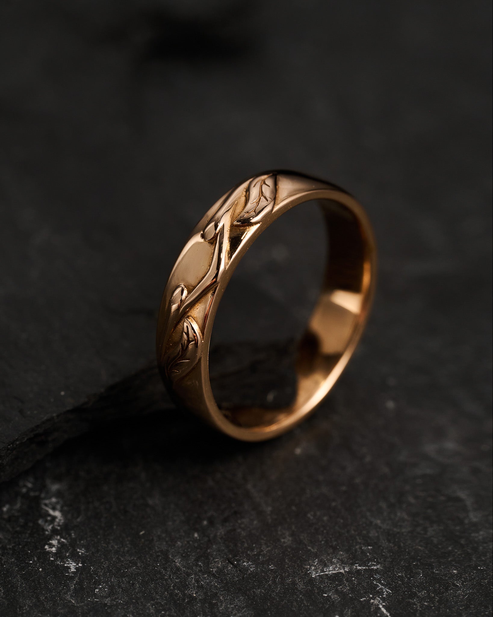 READY TO SHIP: Wedding band in 14K rose gold, RING SIZE 9.5 US - Eden Garden Jewelry™