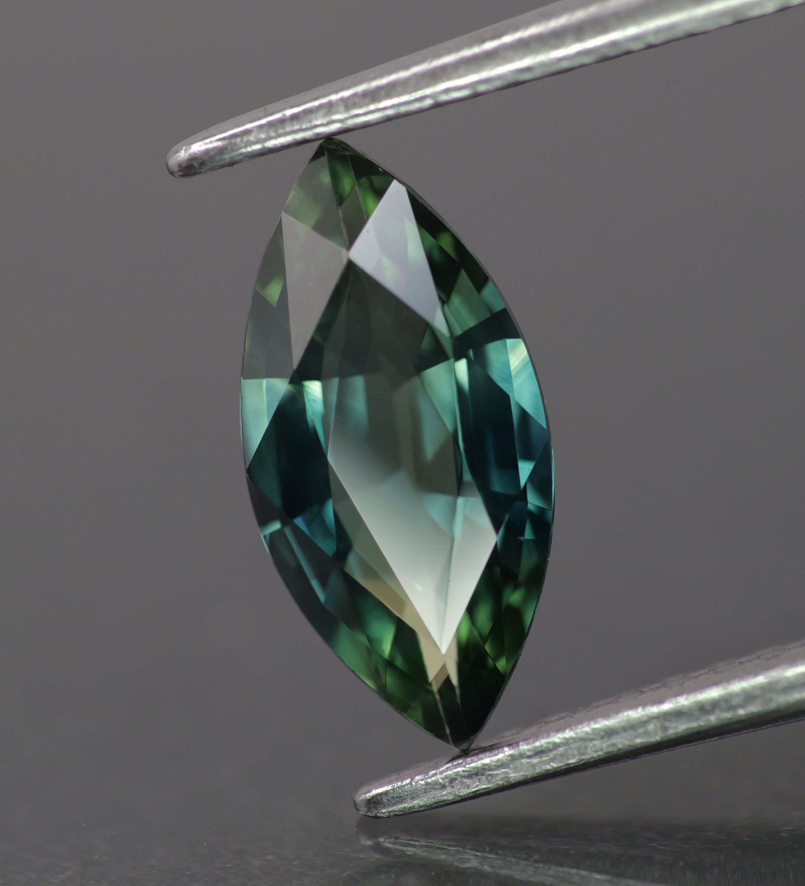 Sapphire | natural, bi-color: green & blue, marquise-cut, 10x5mm, *1ct - Eden Garden Jewelry™