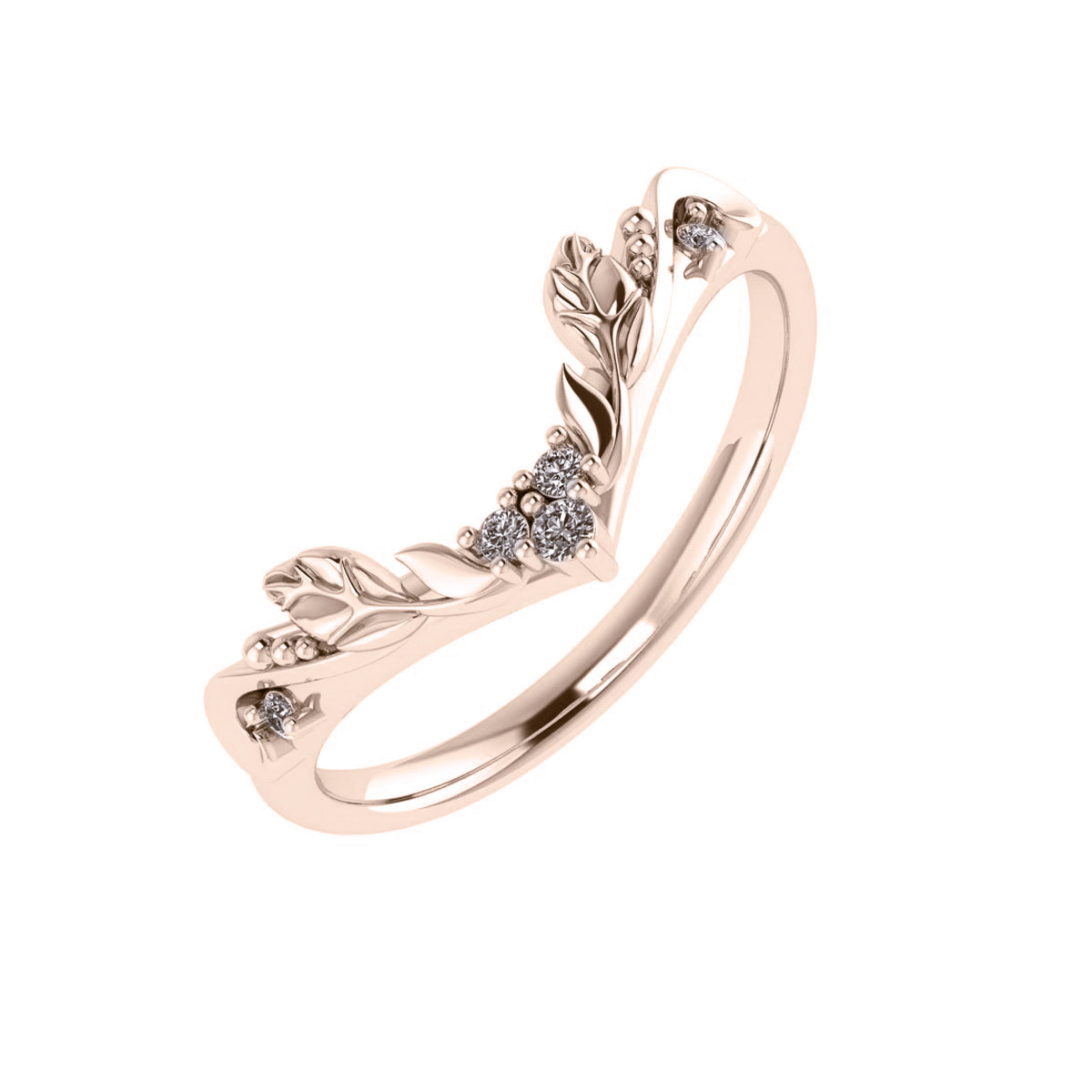 Sophie | matching wedding band with 5 gemstones - Eden Garden Jewelry™