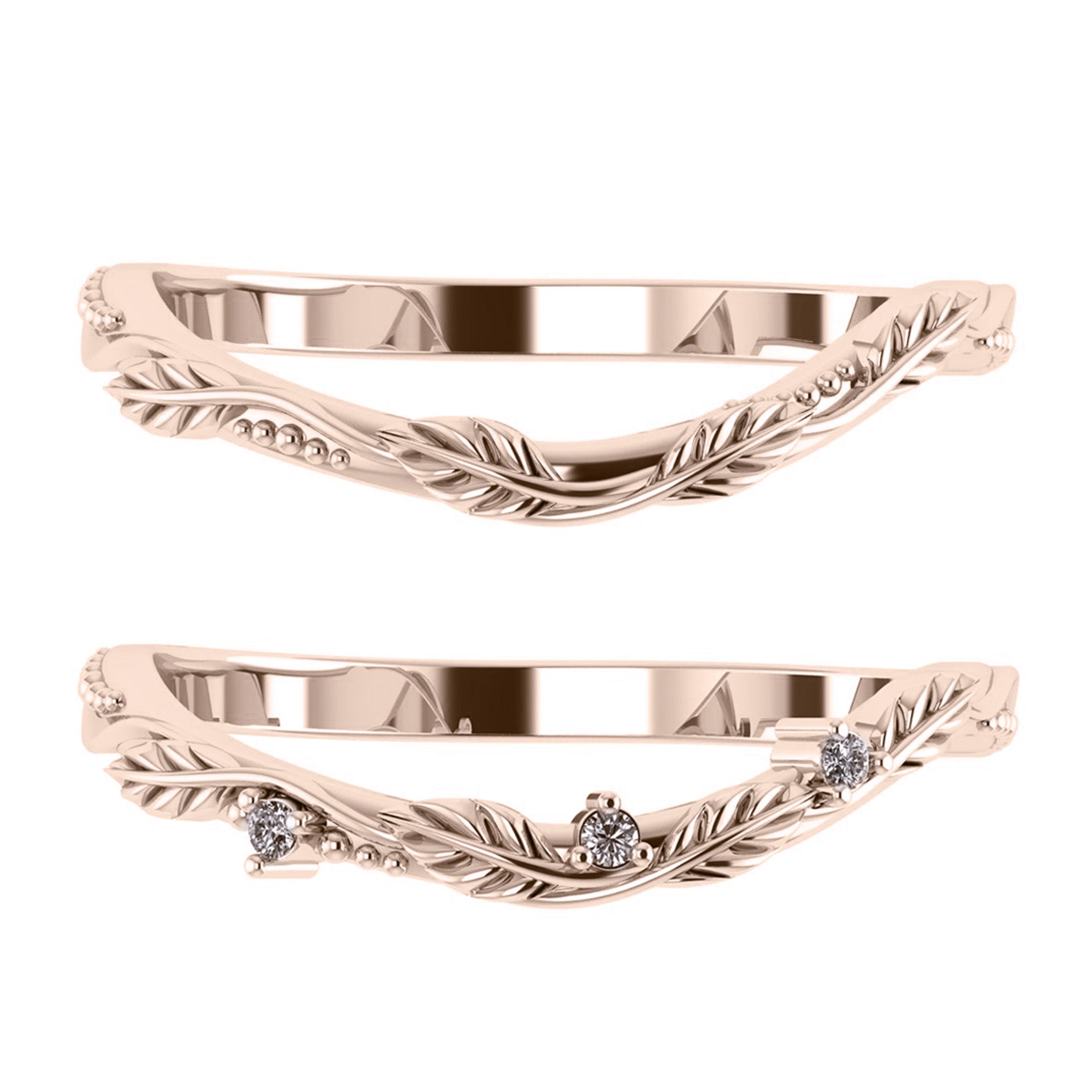 Patricia | matching wedding band, choose yours - Eden Garden Jewelry™