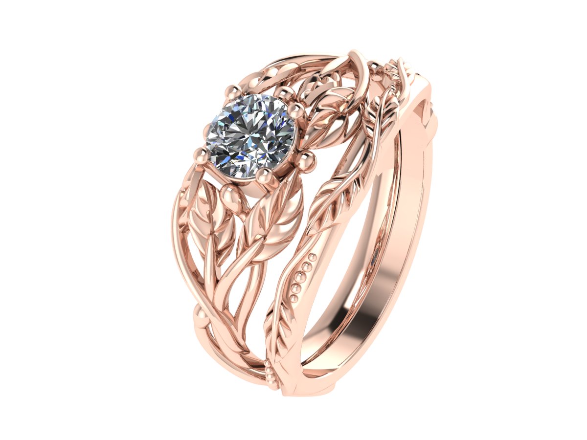 Custom order/ MODIFICATION: Patricia wedding band for Tilia ring - Eden Garden Jewelry™