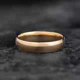 Classic gold wedding band, comfort fit ring, 5 mm width - Eden Garden Jewelry™