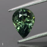 Sapphire | natural, teal color, pear-cut, *8x6mm, *1.5ct - choose yours - Eden Garden Jewelry™