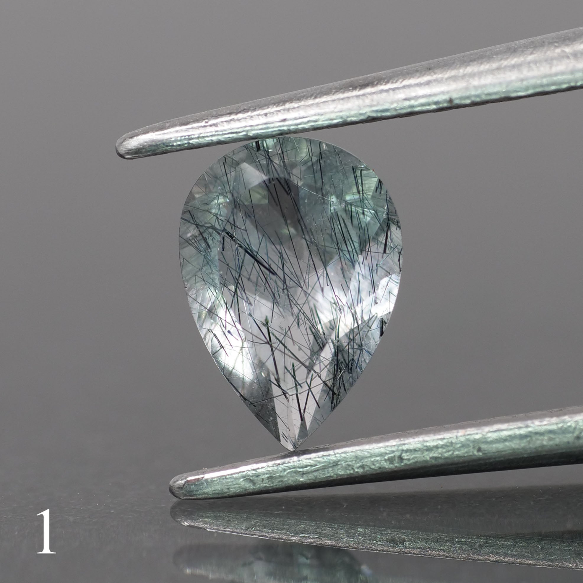 Rutile quartz | pear-cut, 7x5mm, 0.6ct - choose yours - Eden Garden Jewelry™