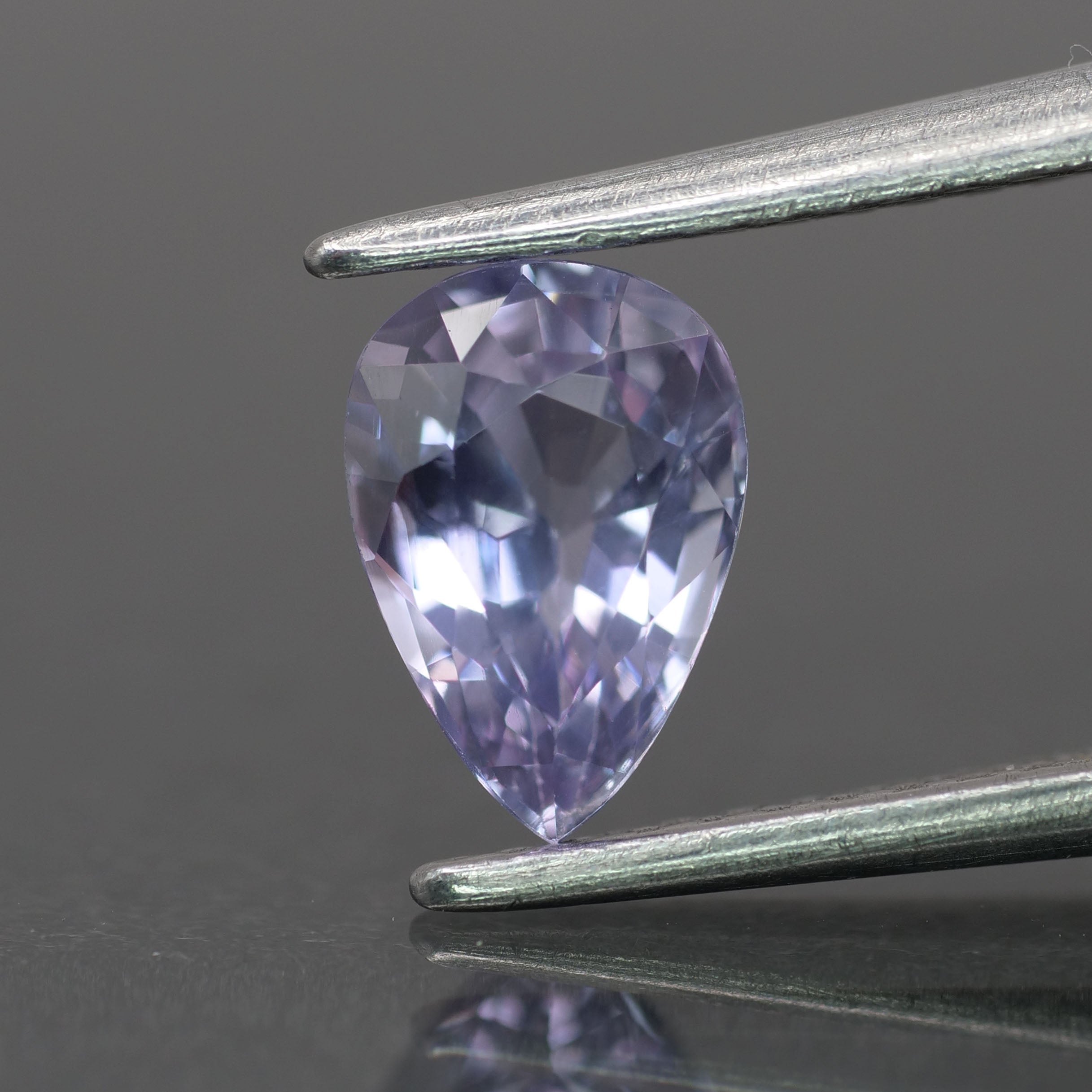 Sapphire | natural, light purple color, pear-cut, 7x5mm, 0.9ct - Eden Garden Jewelry™
