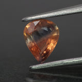 Parti Sapphire | natural, bi-color: orange & blue, pear-cut, 7x5.5mm, 0.85ct, Madagascar - Eden Garden Jewelry™