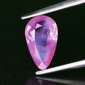 Sapphire opalescent | natural, pink colour, pear cut *8x5mm, VS 0.99ct - Eden Garden Jewelry™