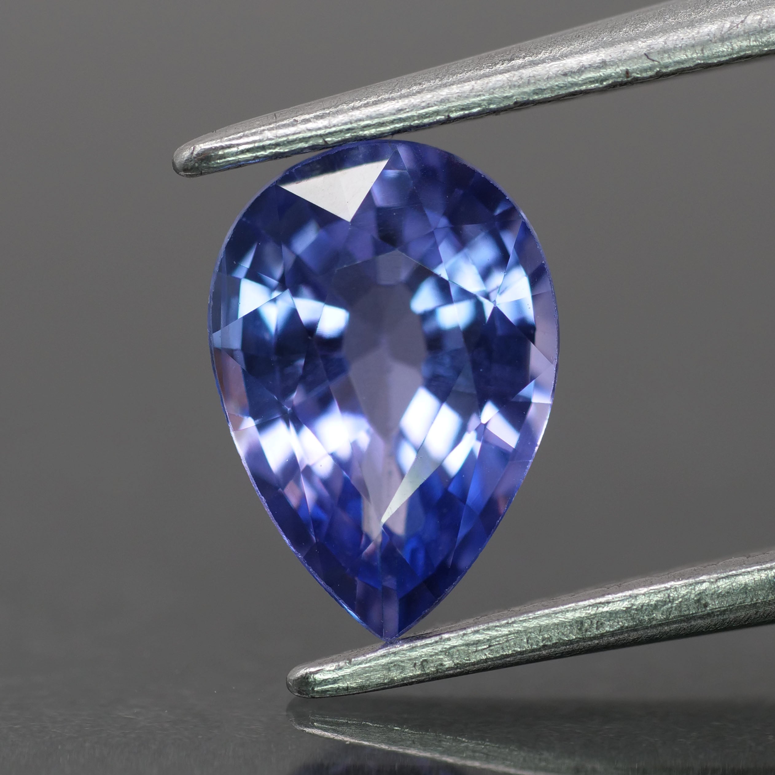 Sapphire | natural, purple color, pear-cut, 8x6mm, 1.2ct - Eden Garden Jewelry™