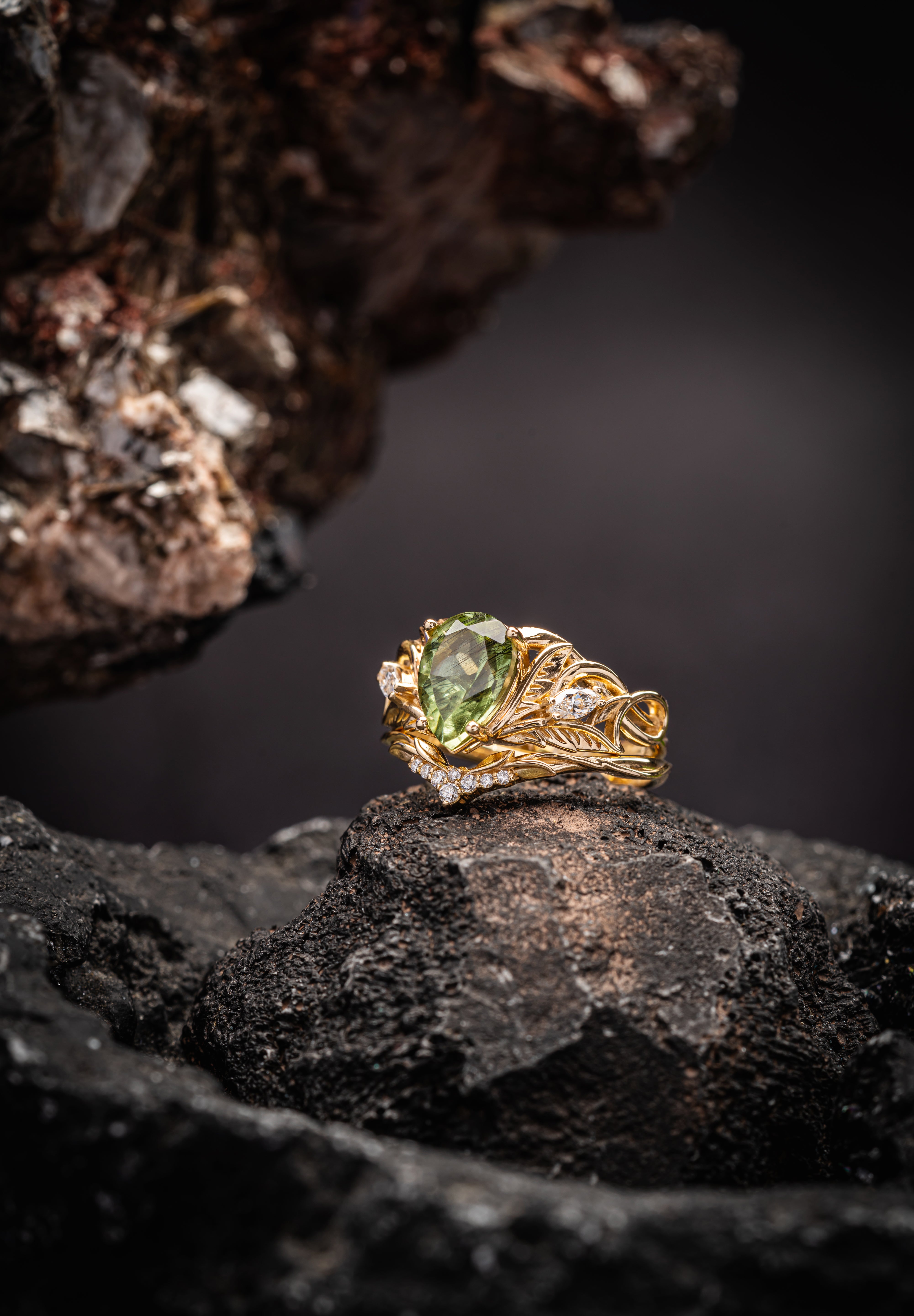 Magic Moonstone Engagement Ring for a Fantasy Bride – Eden Garden