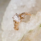 READY TO SHIP: Patricia engagement ring with sparkling lab grown diamonds, 14K rose gold, RING SIZES: 5.5 - 8.5 US - Eden Garden Jewelry™