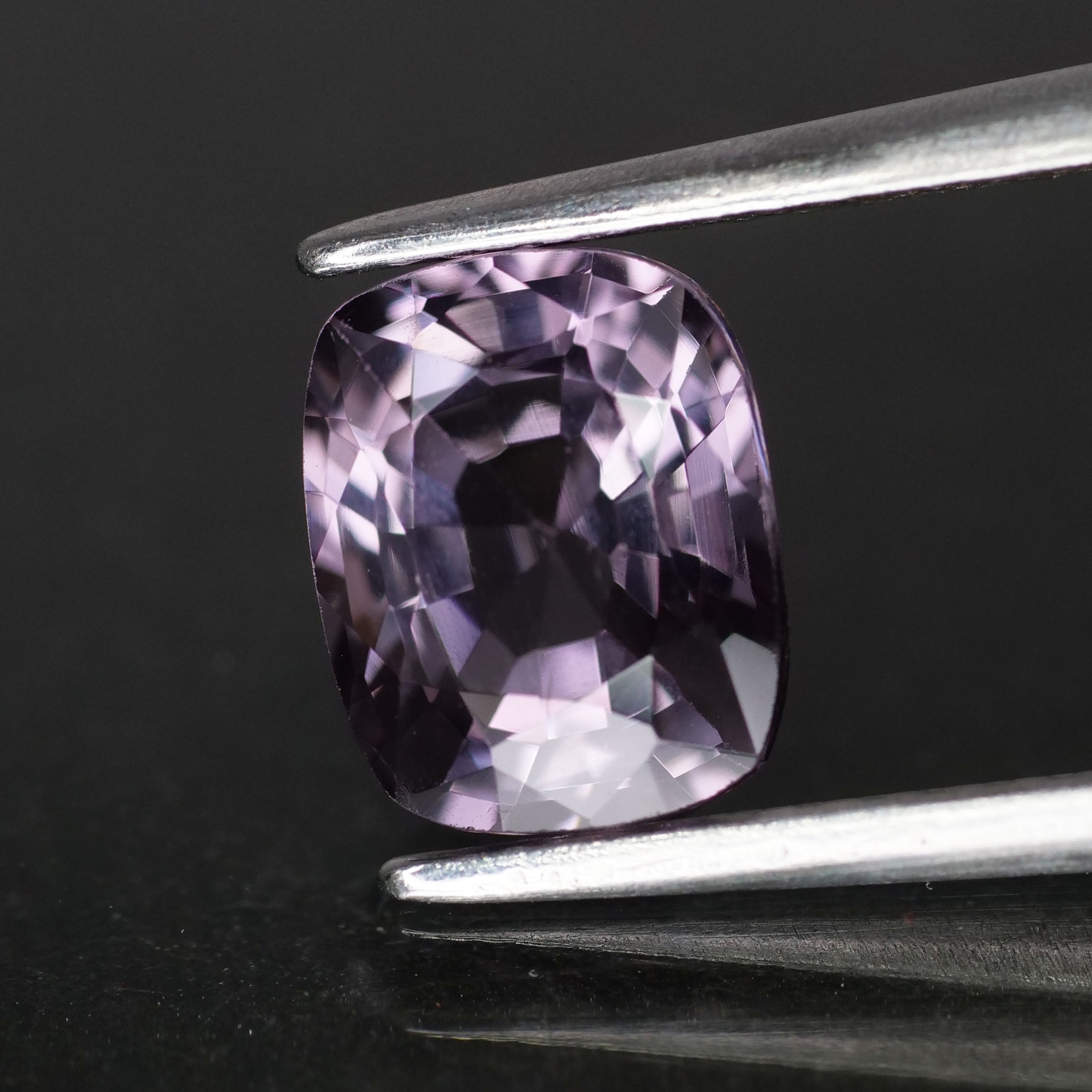 Purple Spinel | natural, cushion cut 7.4x6mm, VVS, 1.56ct - Eden Garden Jewelry™