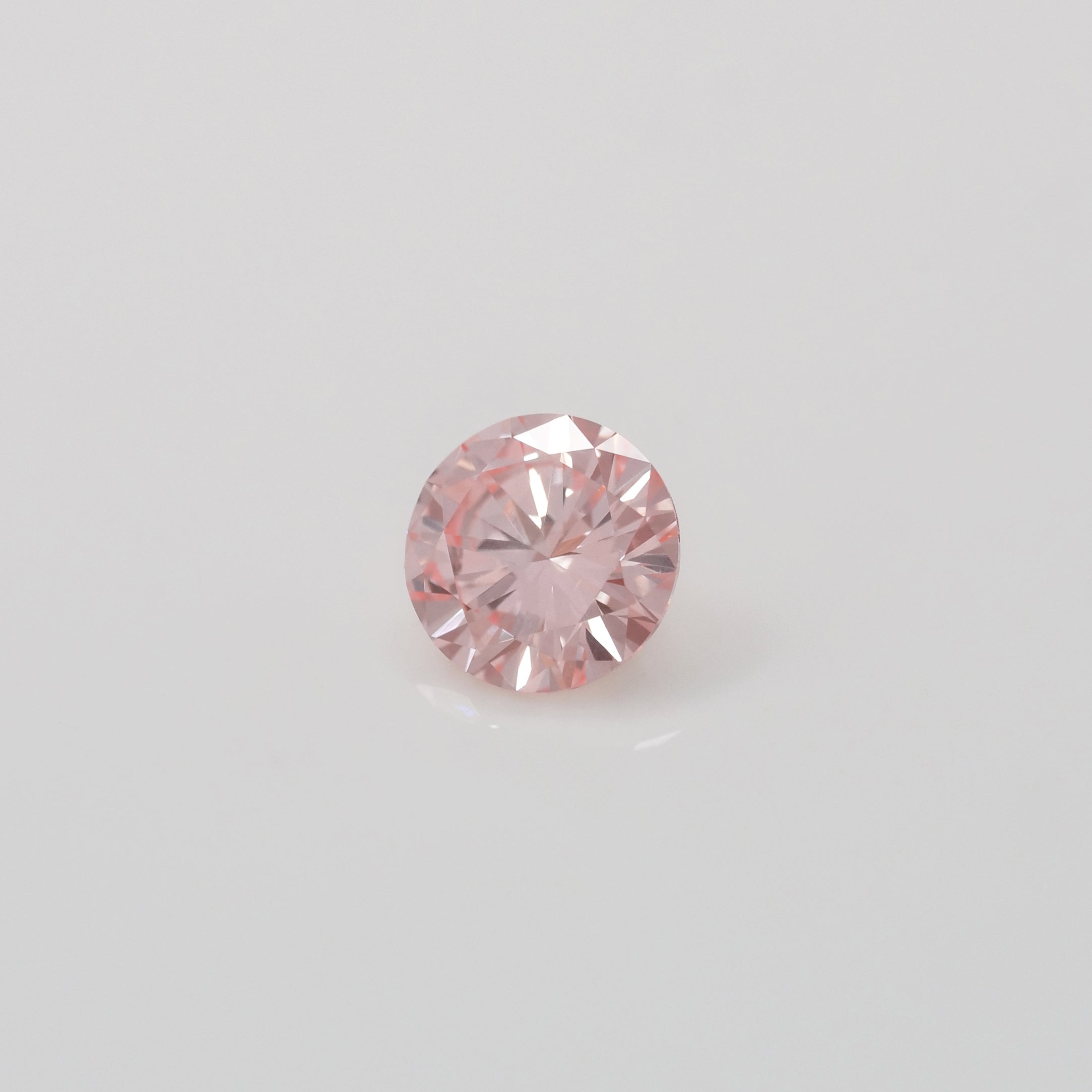 Lab grown diamond | IGI certified | round-cut, 5mm, Fancy vivid pink color, VS1, 0.45ct - Eden Garden Jewelry™