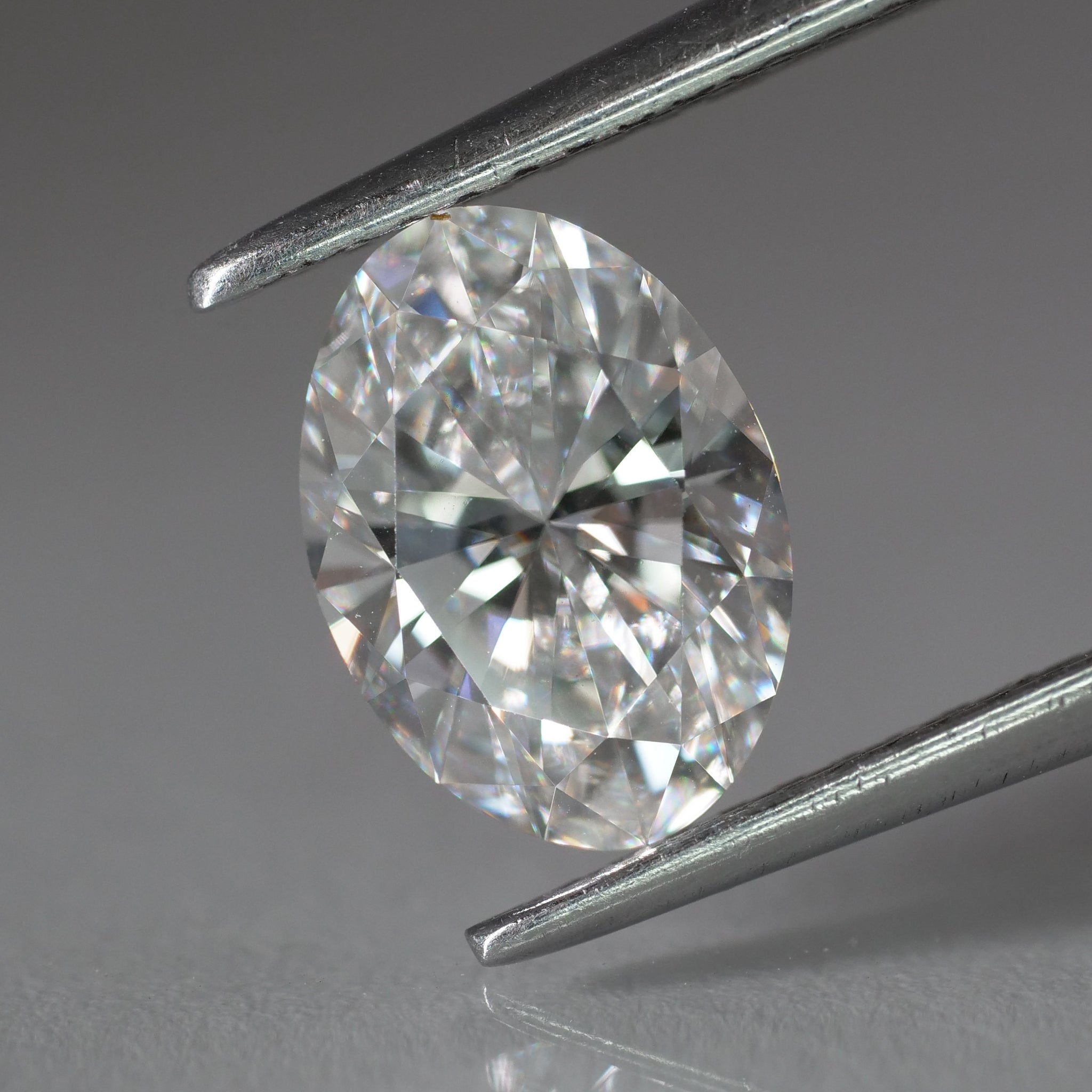 Lab grown diamond | IGI certificate, oval cut 8x6mm*, F color, VS, 1.31 ct - Eden Garden Jewelry™