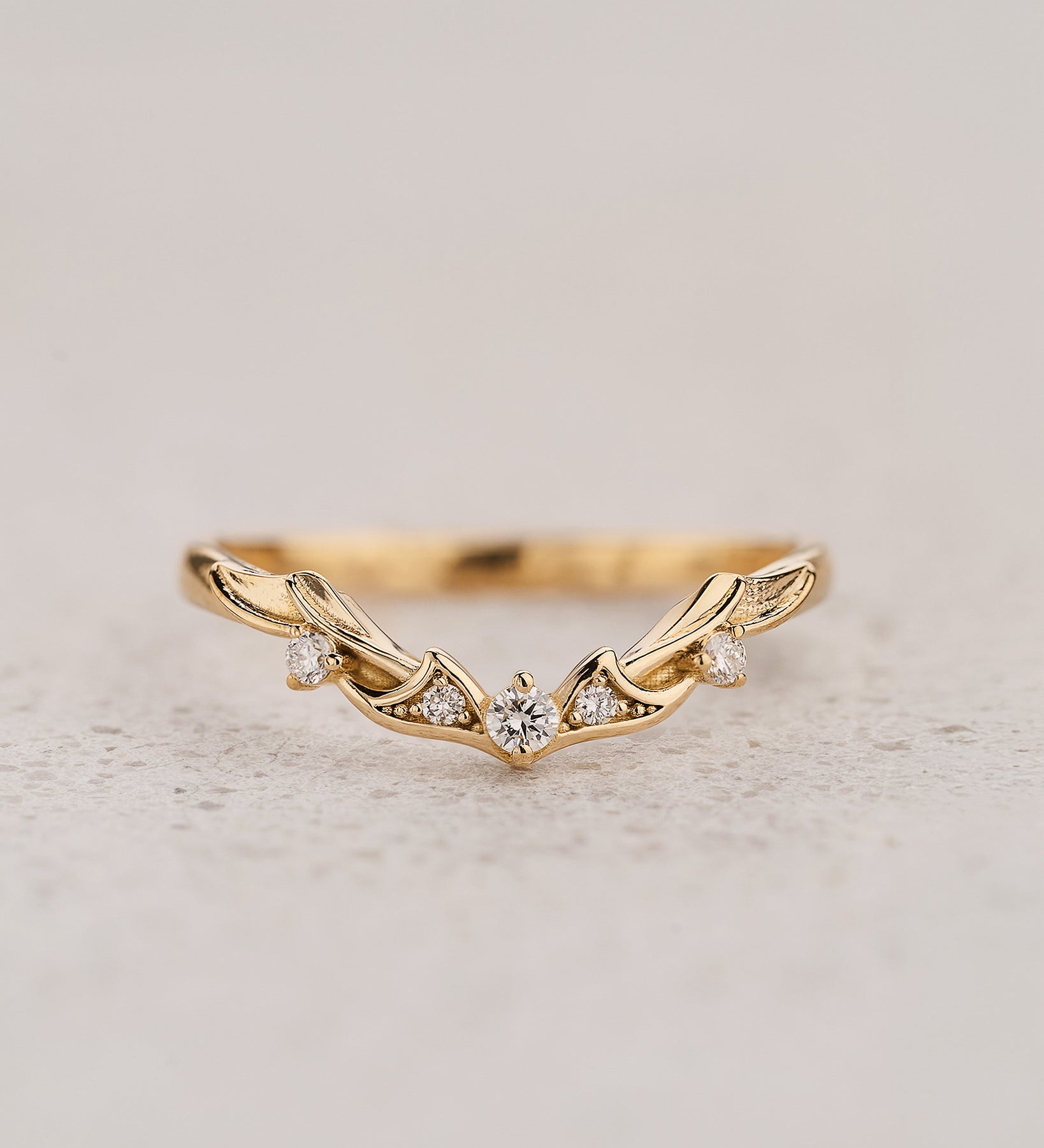 Dragon matching wedding band with diamonds / Draco - Eden Garden Jewelry™