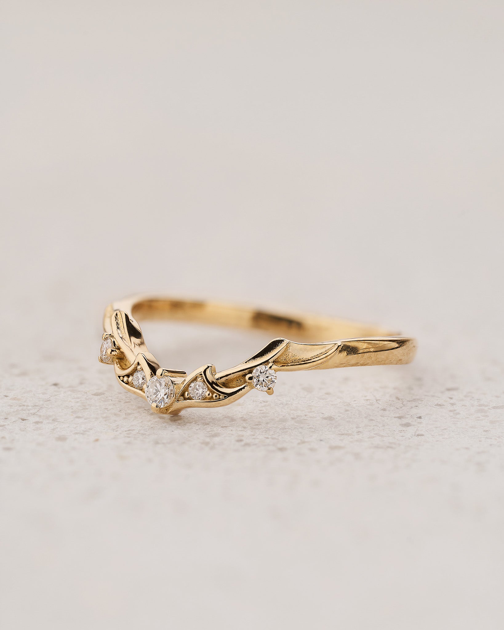 Dragon matching wedding band with diamonds / Draco - Eden Garden Jewelry™