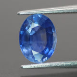 Sapphire | IGI certified | natural, blue color, oval-cut, *8x6mm, 1.5ct