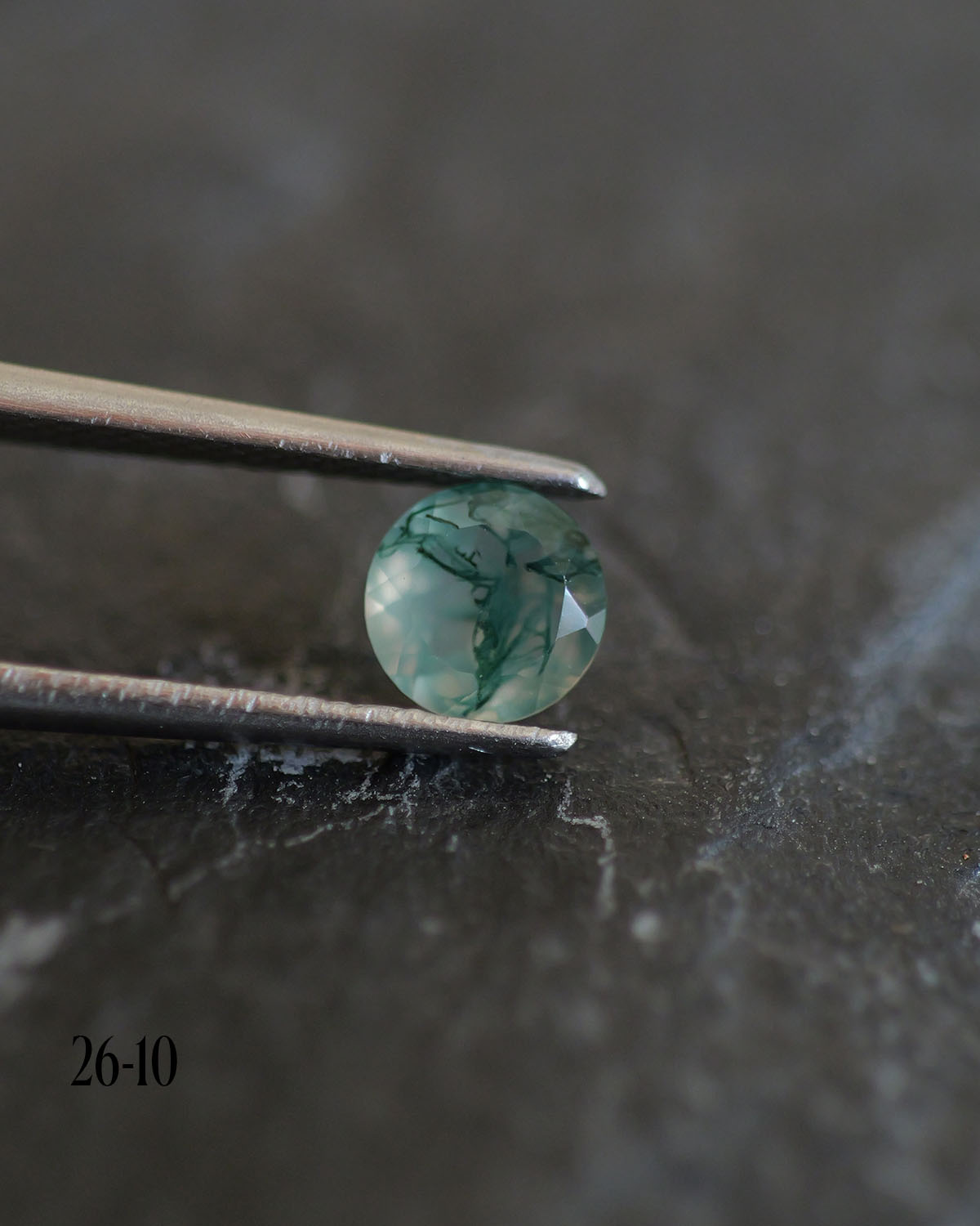 Moss agate | green color, round-cut, 5mm, 0.5ct - choose yours - Eden Garden Jewelry™