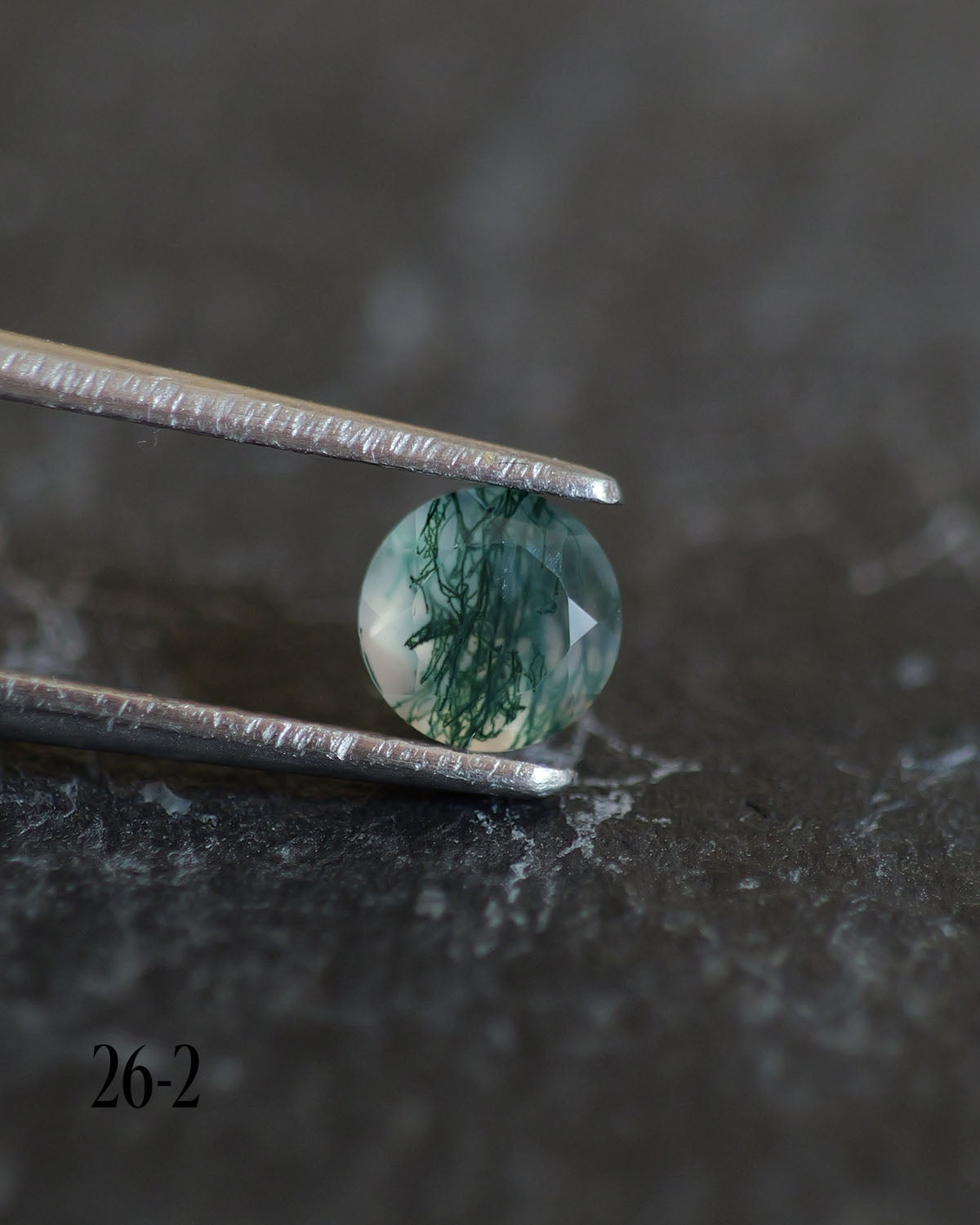 Moss agate | green color, round-cut, 5mm, 0.5ct - choose yours - Eden Garden Jewelry™