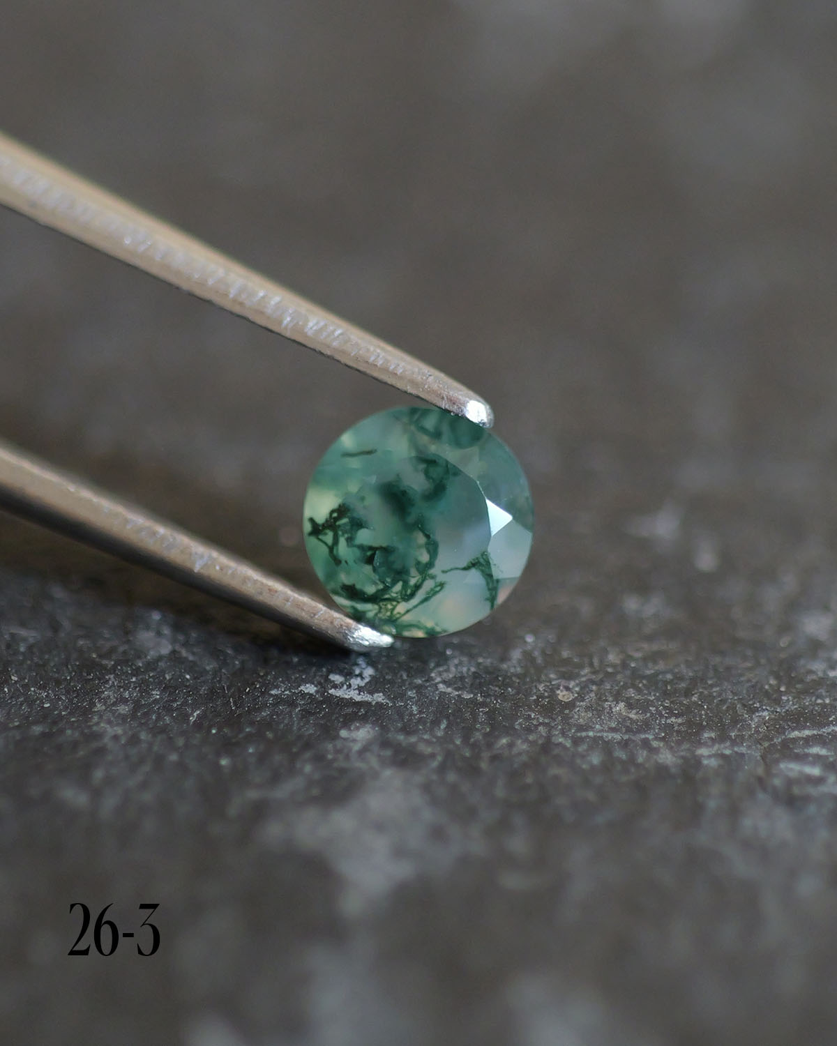 Moss agate | green color, round-cut, 5mm, 0.5ct - choose yours - Eden Garden Jewelry™