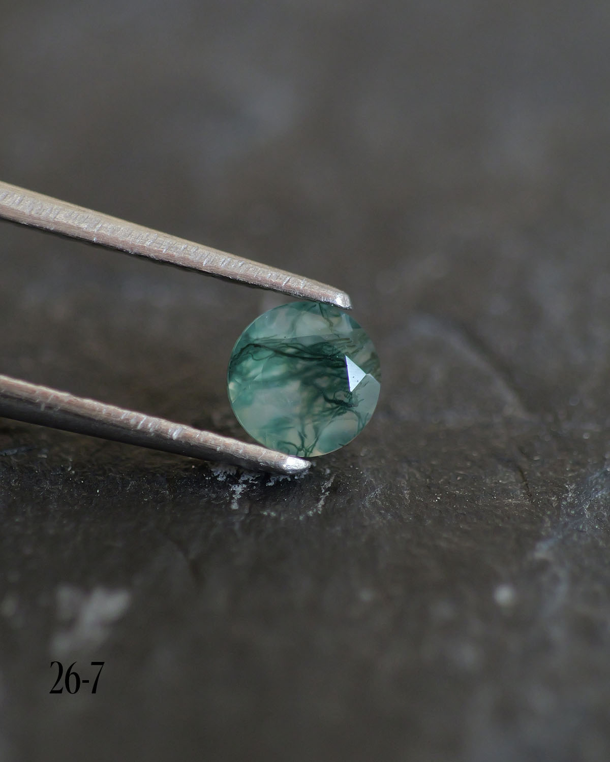 Moss agate | green color, round-cut, 5mm, 0.5ct - choose yours - Eden Garden Jewelry™