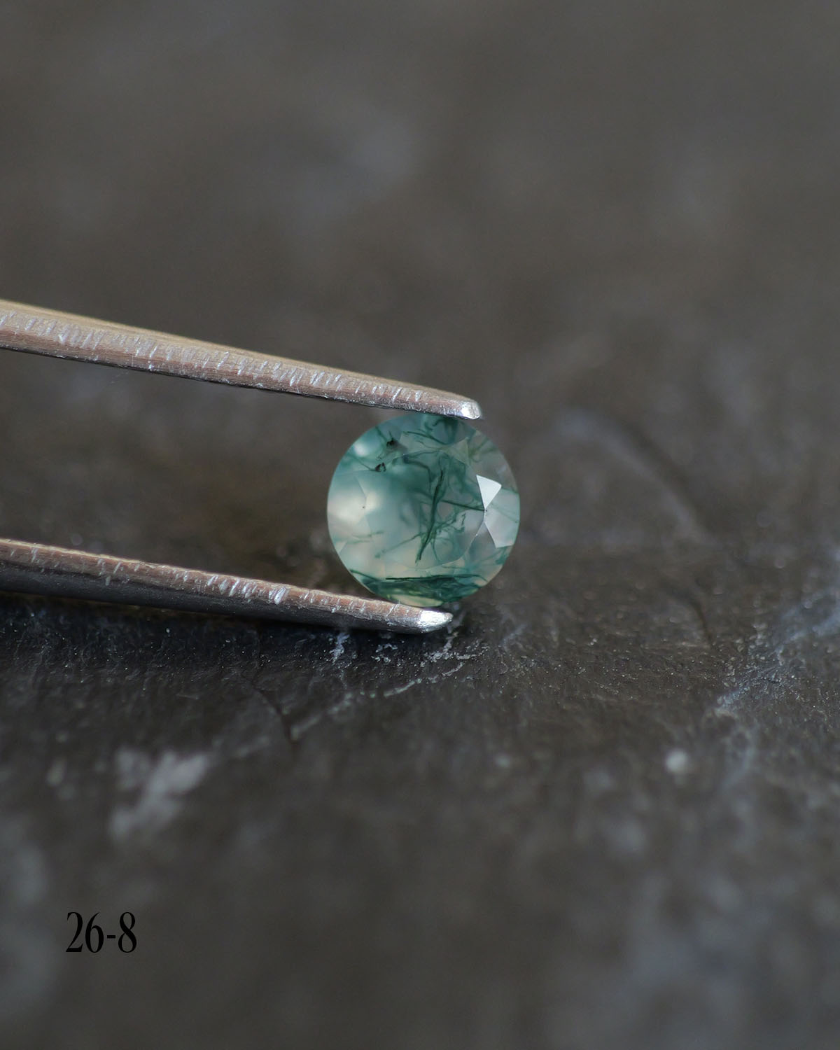 Moss agate | green color, round-cut, 5mm, 0.5ct - choose yours - Eden Garden Jewelry™