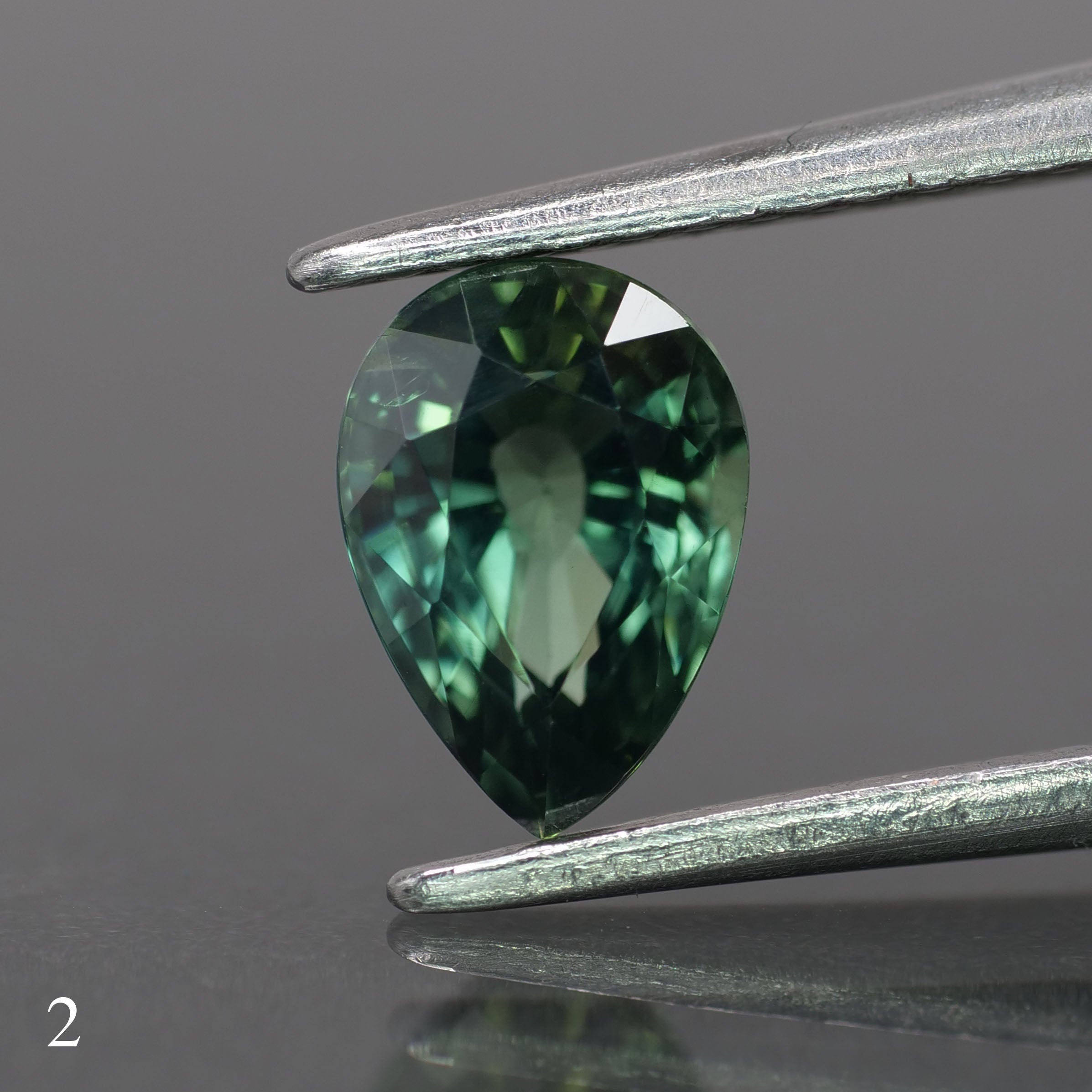 Sapphire | natural, teal color, pear-cut, *7x5mm, *1ct - choose yours - Eden Garden Jewelry™