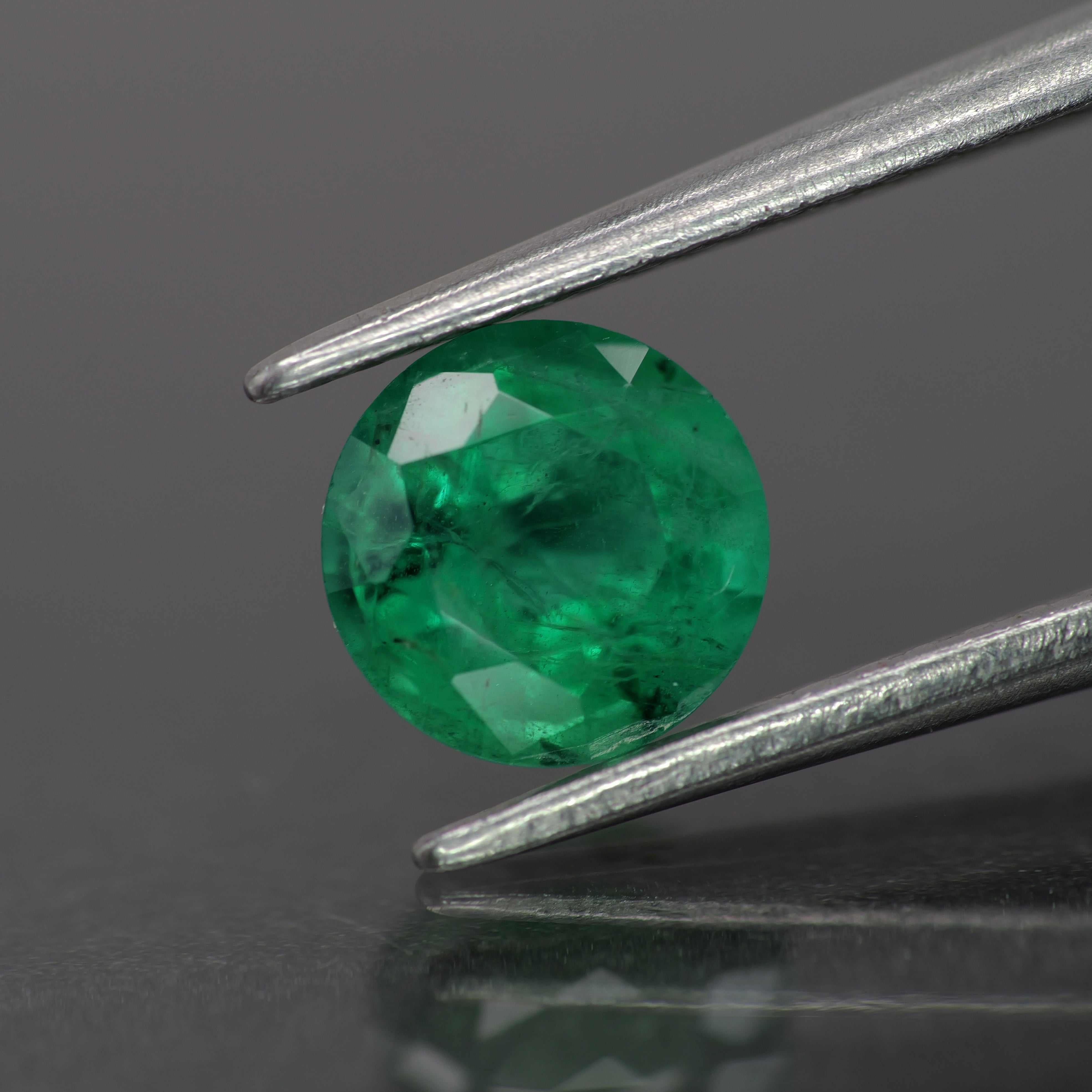 Emerald | natural, green color, round-cut, *6mm, *1ct - Eden Garden Jewelry™