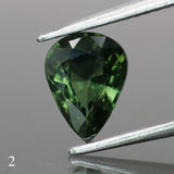 Sapphire | natural, green color, pear-cut, 8x6mm, *1.4ct - choose yours - Eden Garden Jewelry™