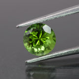 Tourmaline | natural, green color, round-cut, 6mm, 0.9ct - Eden Garden Jewelry™