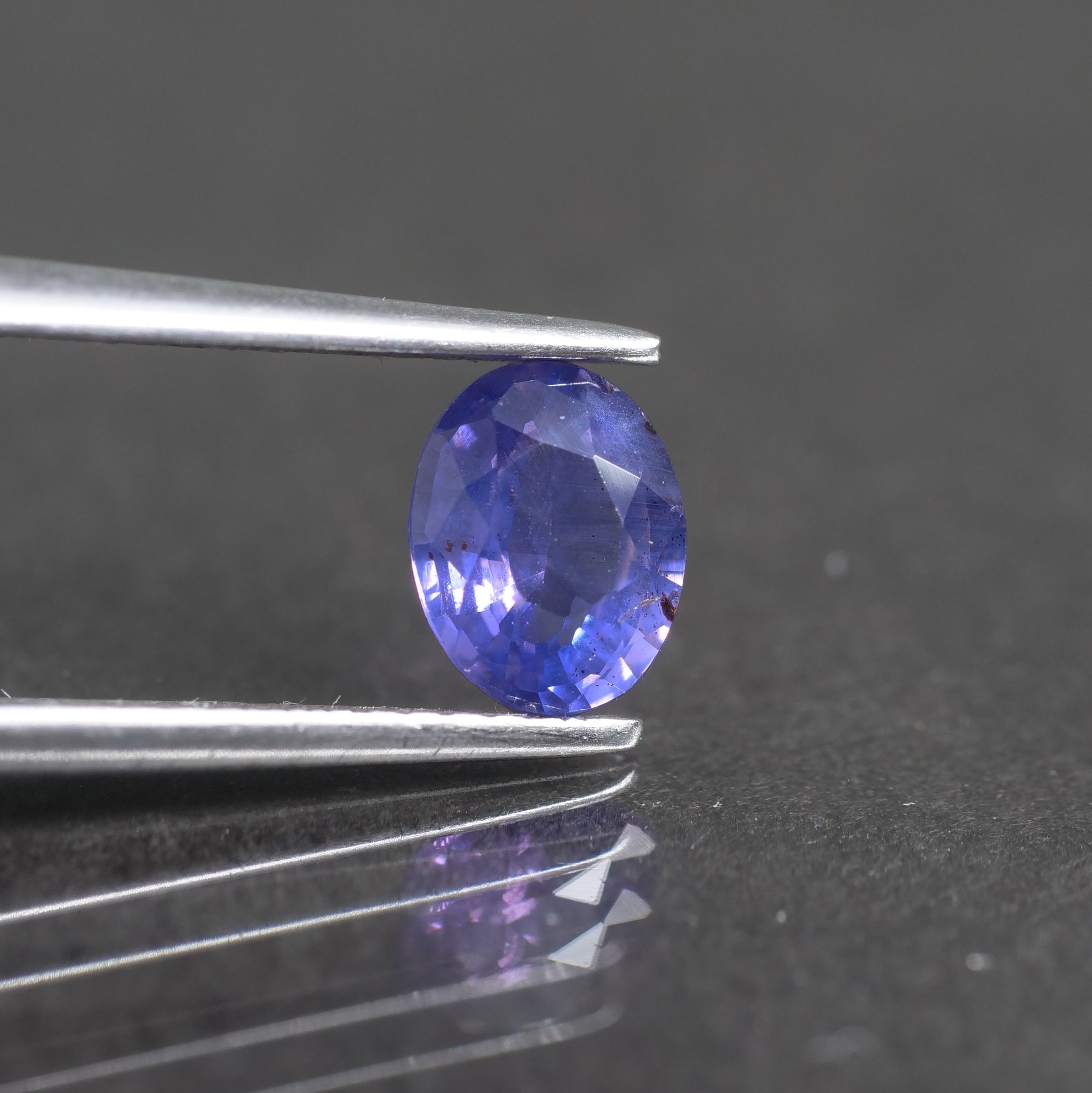 Sapphire | natural, purple, oval cut 6.5x5 mm, SI, 0.8 ct - Eden Garden Jewelry™