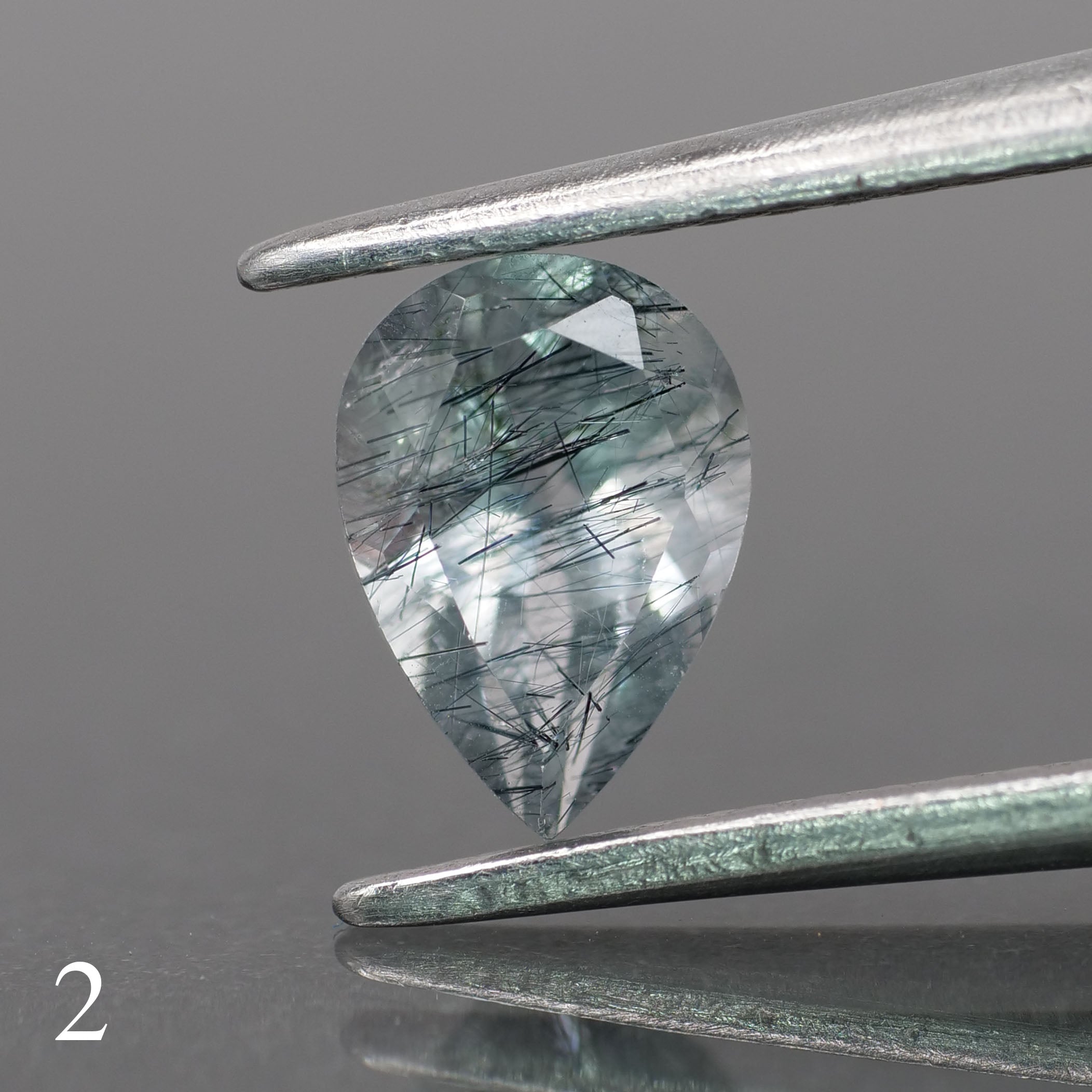 Rutile quartz | pear-cut, 7x5mm, 0.6ct - choose yours - Eden Garden Jewelry™
