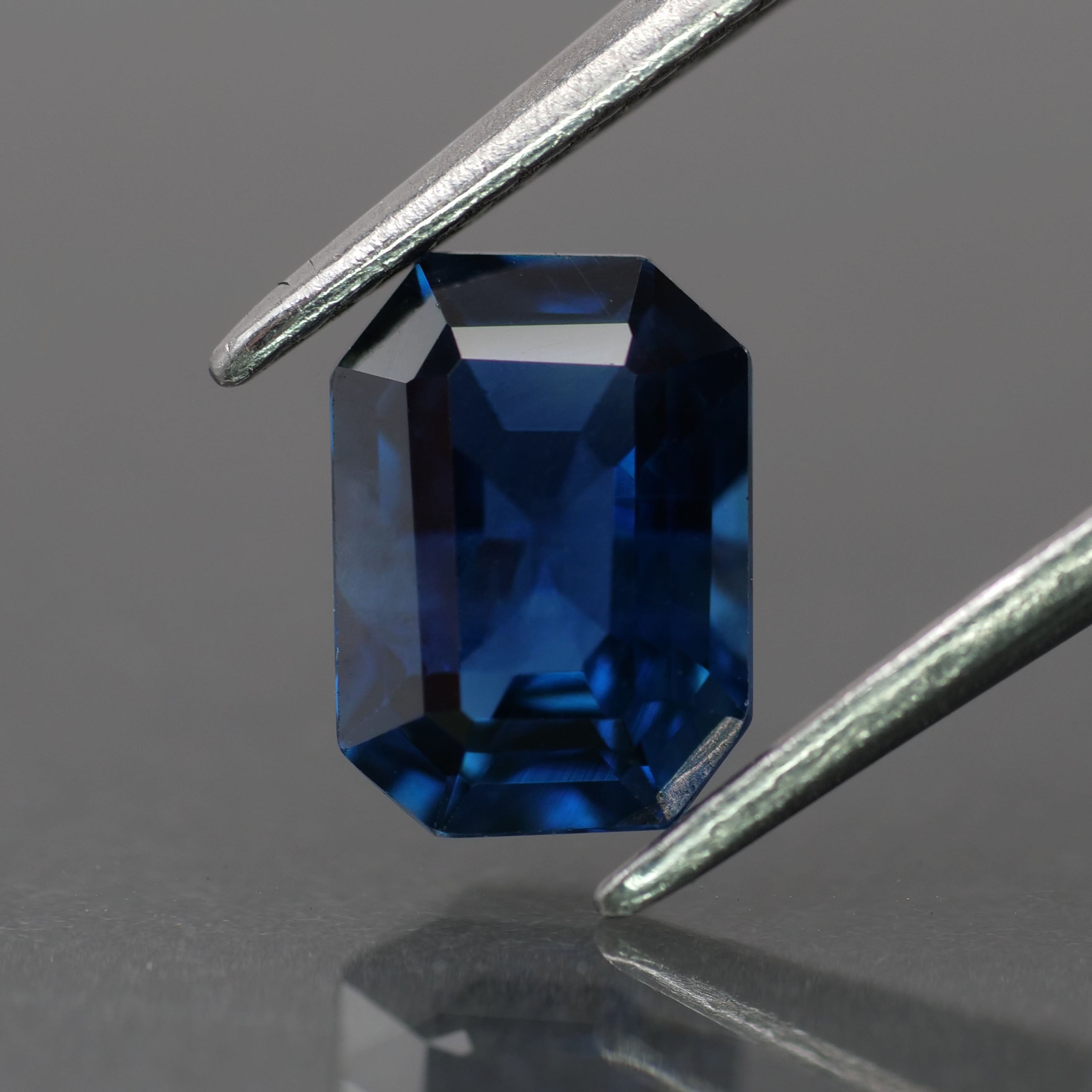 Sapphire | natural, blue color, emerald-cut, *7x5mm, 1.1ct - Eden Garden Jewelry™