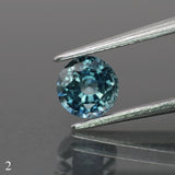 Sapphire | natural, teal color, round-cut, *5.5mm, *0.9ct - choose yours - Eden Garden Jewelry™