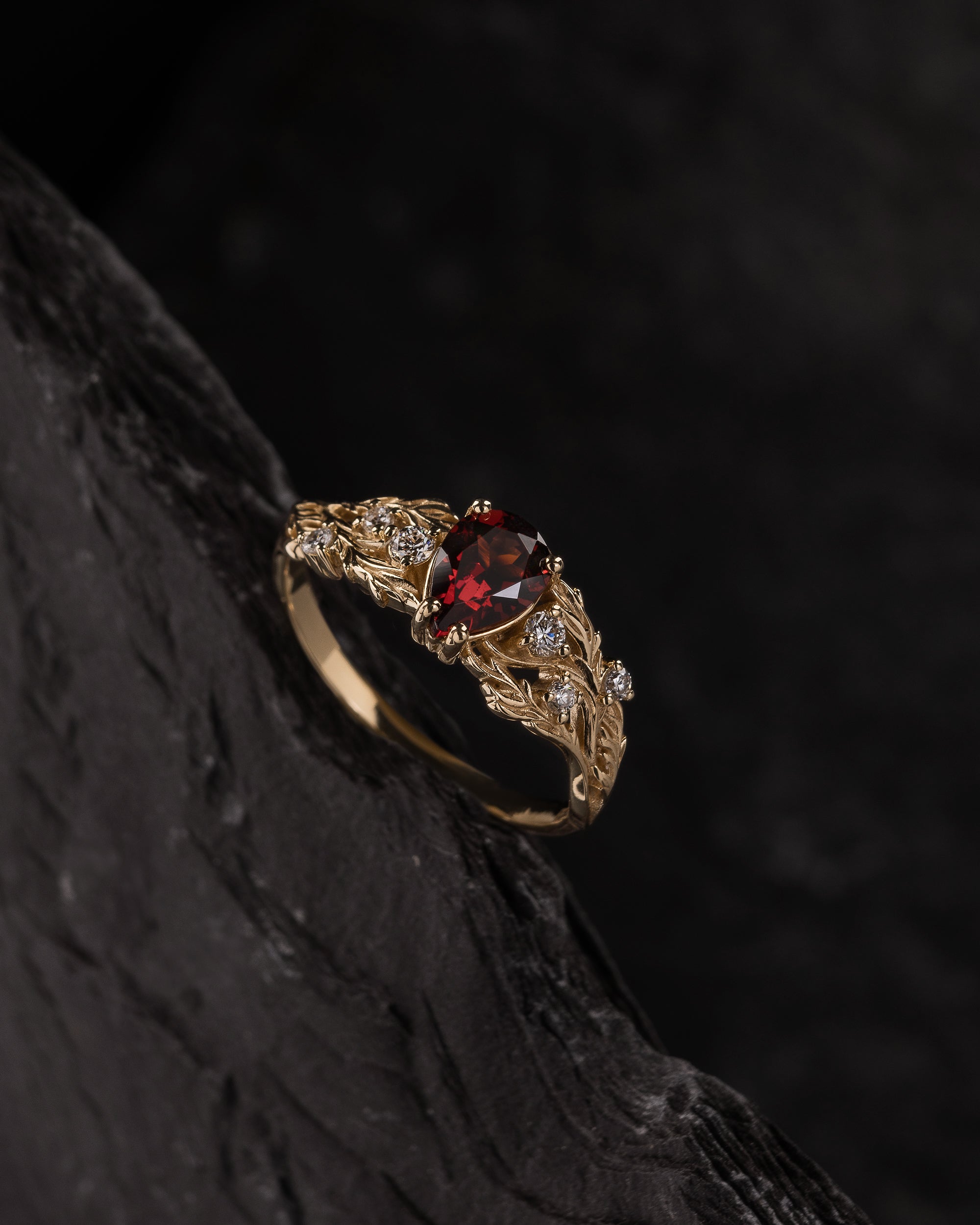 Enchanted Forest Vibes Sapphire Ring Non-Traditional Engagement