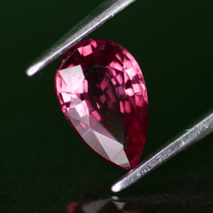 Raspberry Pink Spinel | natural, pear cut *8x5 mm, *1ct - Eden Garden Jewelry™