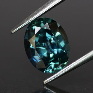Sapphire | natural, teal color, oval cut *8x6.5 mm, 1.9ct - Eden Garden Jewelry™