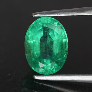 Emerald | IGI certified | natural, oval cut, 8x6mm, AAAA quality, Zambia, 1.2ct - Eden Garden Jewelry™