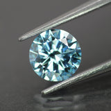 Lab grown diamond | IGI certified | round-cut, 6.5mm, Fancy vivid blue color, VS1, *1ct - Eden Garden Jewelry™