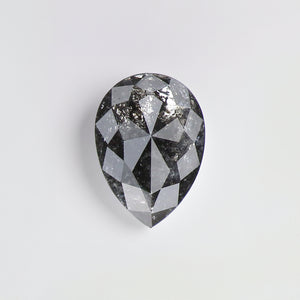 Salt & Pepper diamond | natural, pear cut *7x5mm, 0.9ct - Eden Garden Jewelry™