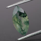 Moss agate | green color, marquise-cut, 10x5mm, 0.8ct - choose yours