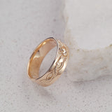 Gold Claddagh ring for men, Celtic wedding band - Eden Garden Jewelry™