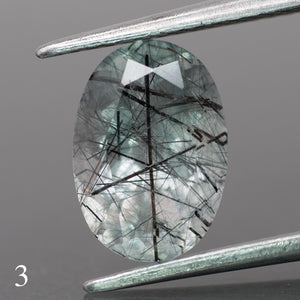 Rutile quartz | oval-cut, 10x7mm, 1.9ct - choose yours