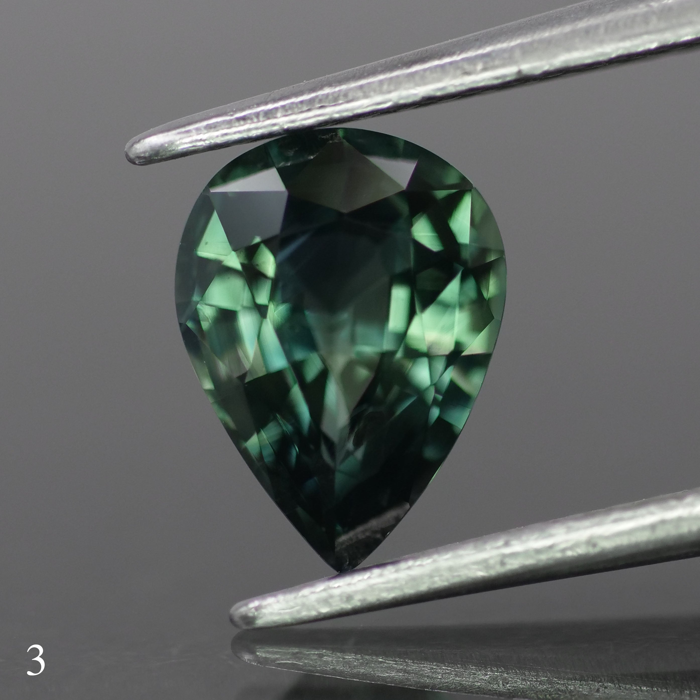 Sapphire | natural, teal color, pear-cut, *8x6mm, *1.5ct - choose yours - Eden Garden Jewelry™