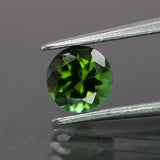Tourmaline | natural, green color, round-cut, 6mm, 0.8ct - Eden Garden Jewelry™