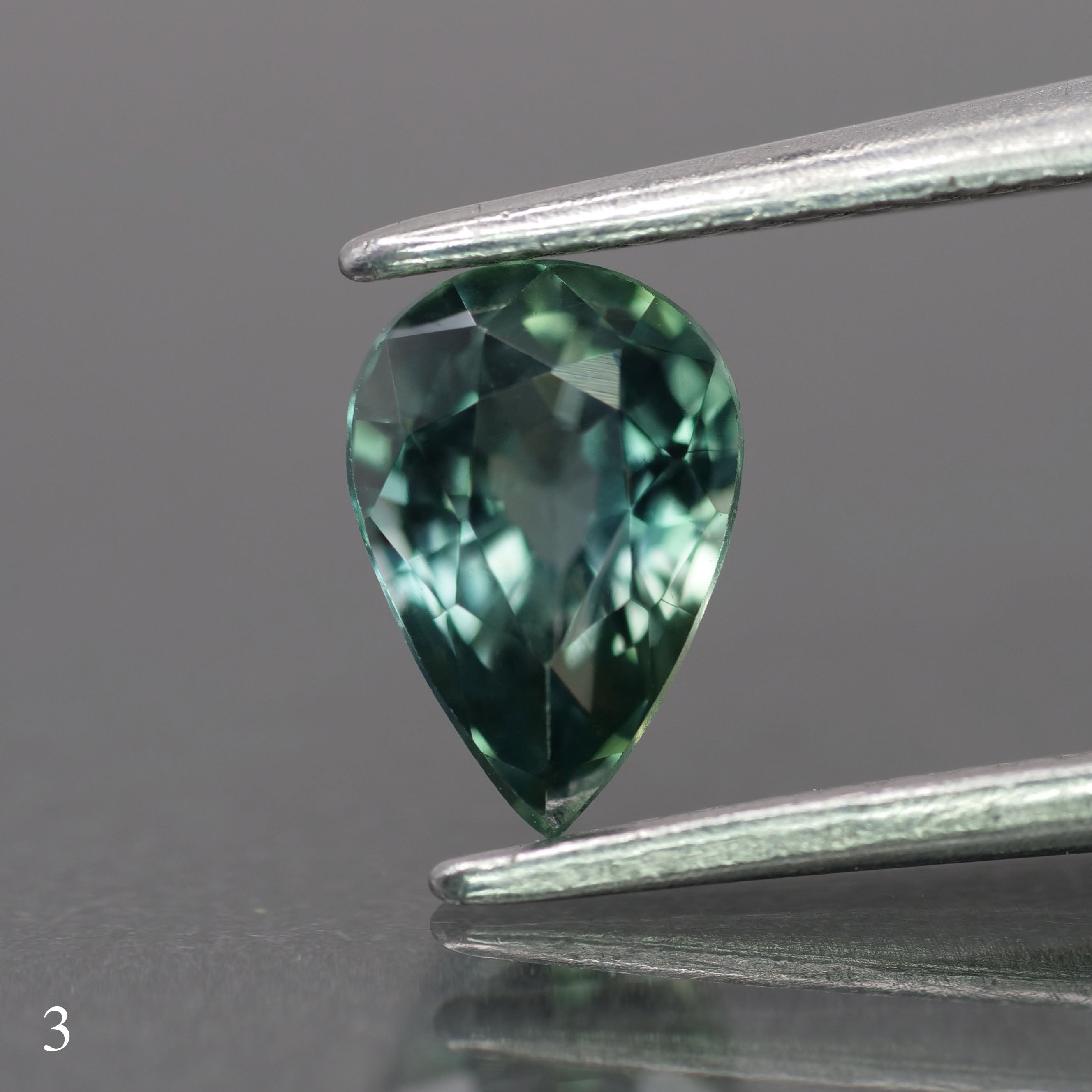 Sapphire | natural, teal color, pear-cut, *7x5mm, *1ct - choose yours - Eden Garden Jewelry™