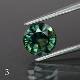 Sapphire | natural, teal color, round-cut, *6mm, *1.1ct - Eden Garden Jewelry™