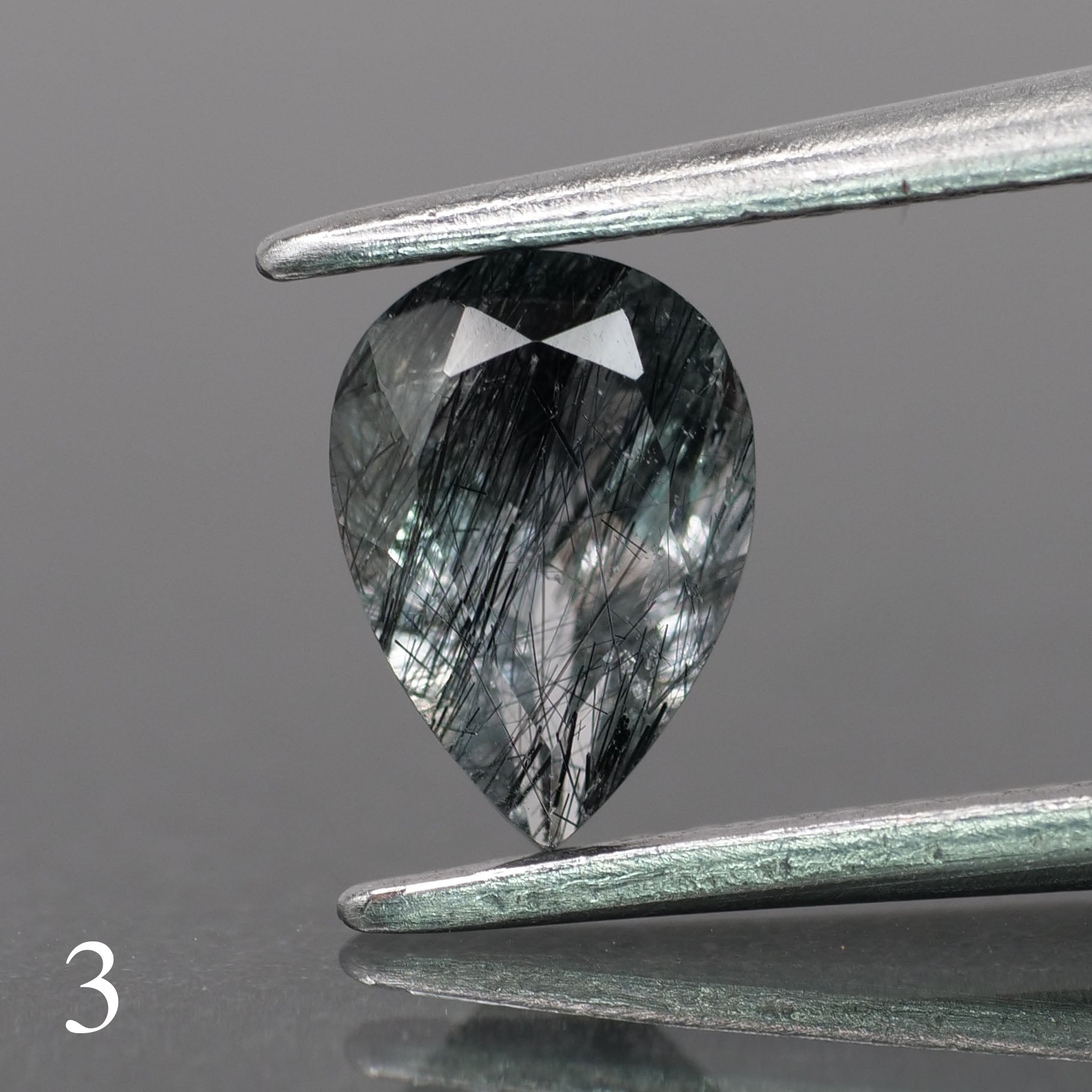 Rutile quartz | pear-cut, 7x5mm, 0.6ct - choose yours - Eden Garden Jewelry™