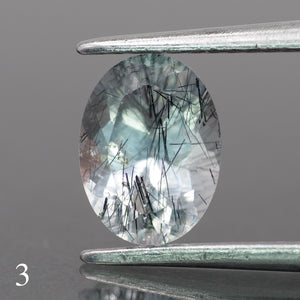 Rutile quartz | oval-cut, 8x6mm, 1.2ct - choose yours